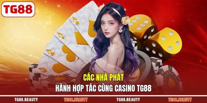 Các nhà phát hành hợp tác cùng casino TG88